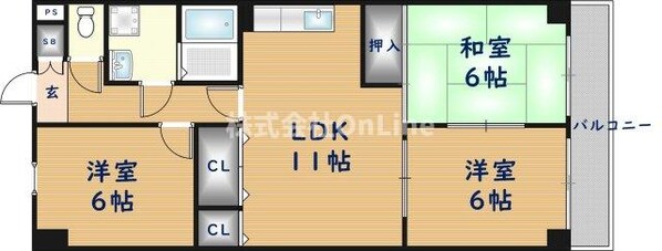 グランメールシマノの物件間取画像